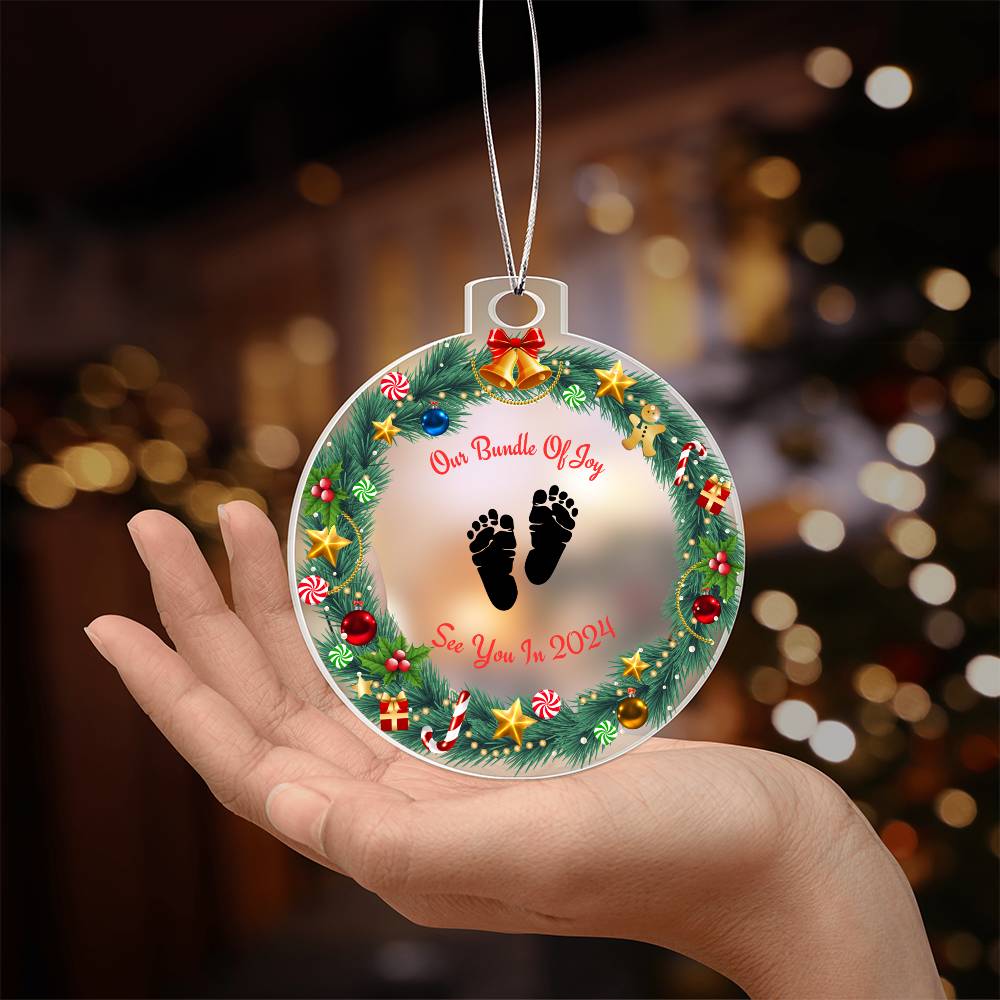 Our Bundle Of Joy - Acrylic Ornament