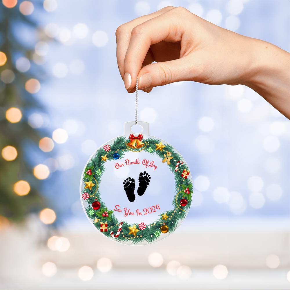Our Bundle Of Joy - Acrylic Ornament