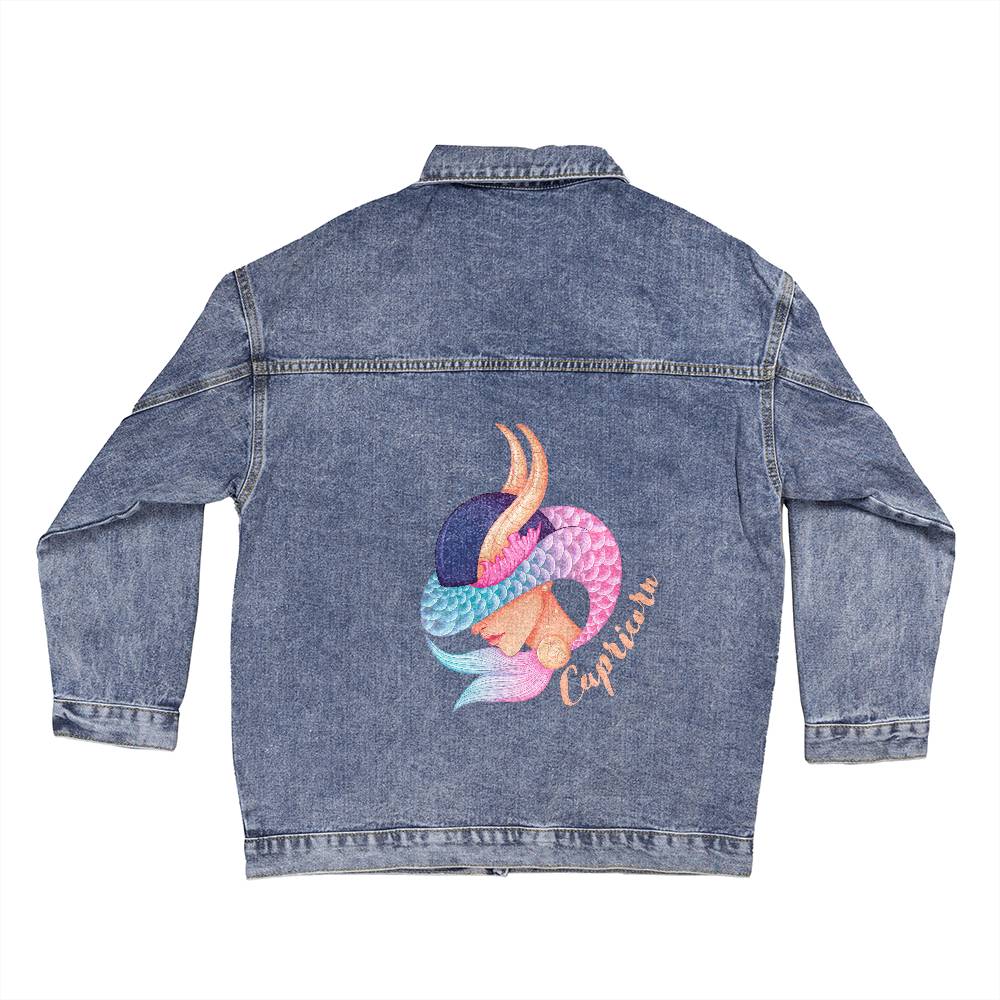 Capricorn Zodiac - Women's Denim Jacket