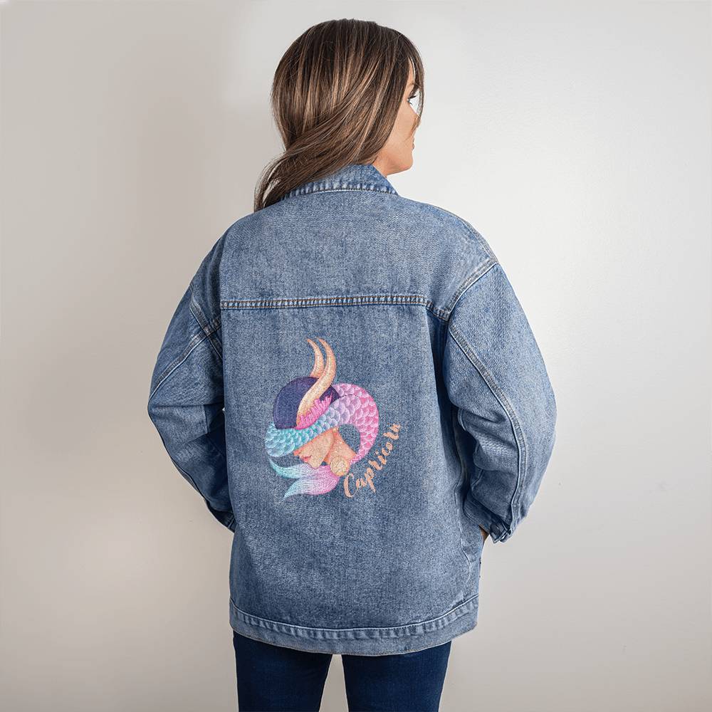 Capricorn Zodiac - Women's Denim Jacket