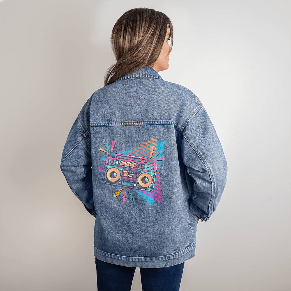 Boom Box Retro - Women's Denim Jacket