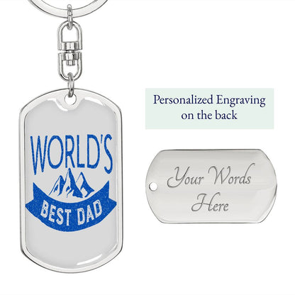 World's Best Dad Keychain - Gift For Father