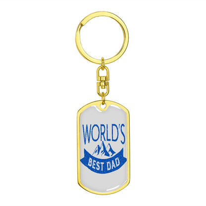 World's Best Dad Keychain - Gift For Father