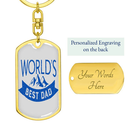 World's Best Dad Keychain - Gift For Father