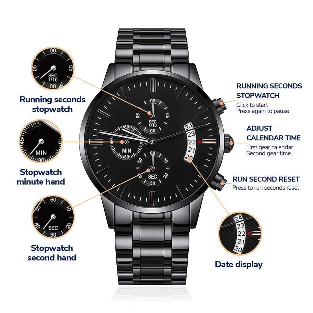 Customizable Engraved Watch - Gift For Son