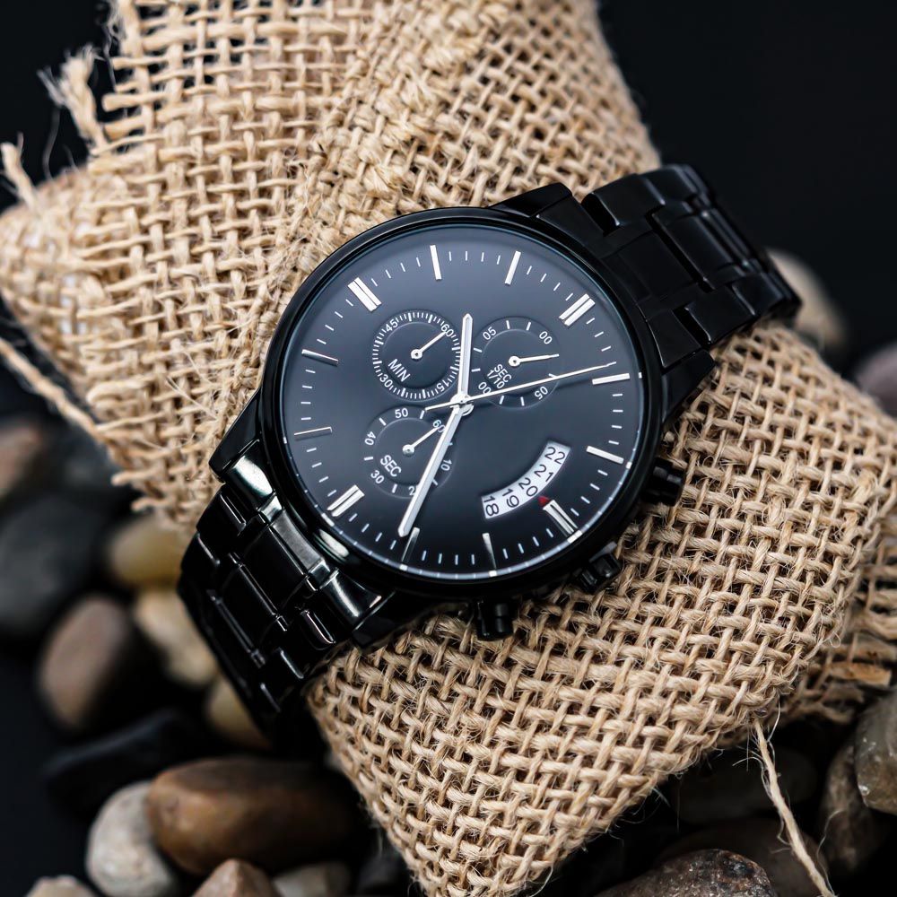 Customizable Engraved Watch - Gift For Son
