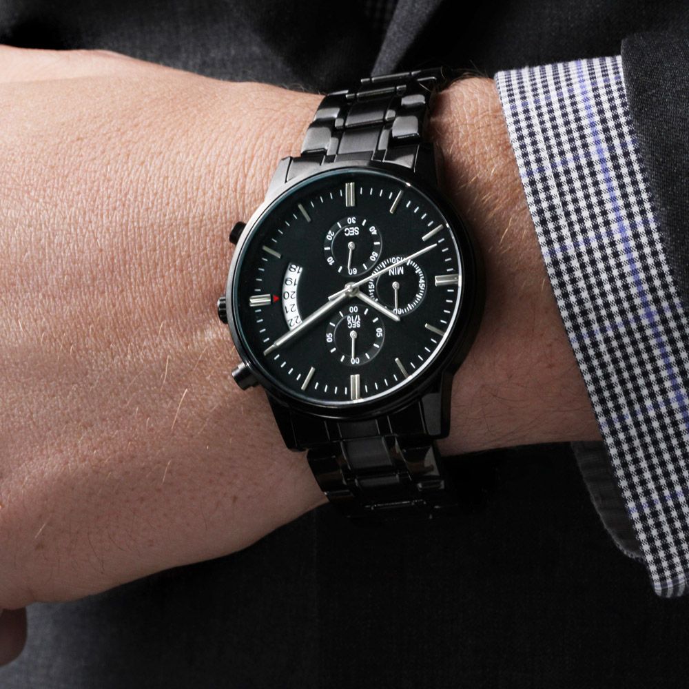 Customizable Engraved Watch - Gift For Son