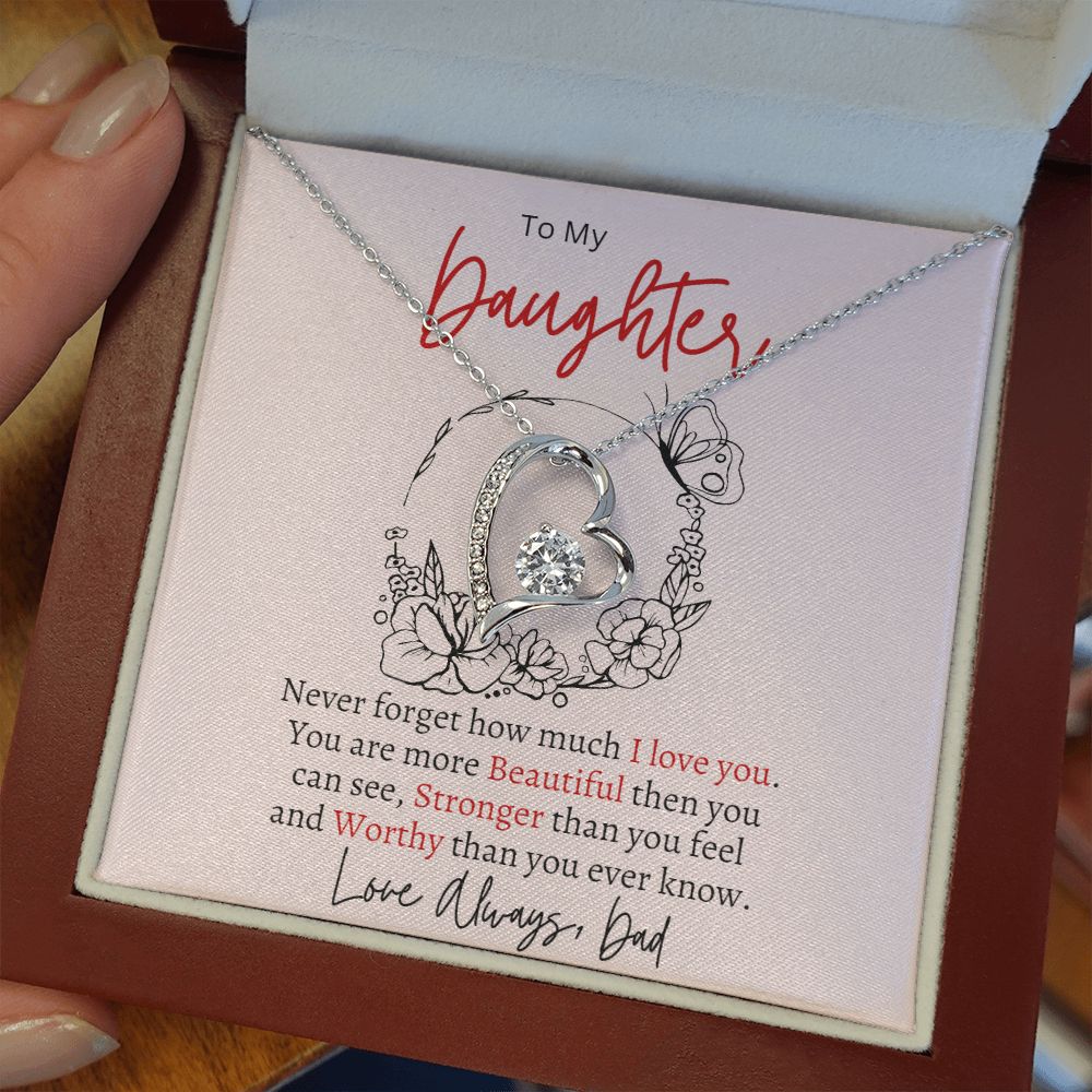 Never Forget How Much I Love You - Gift For Daughter