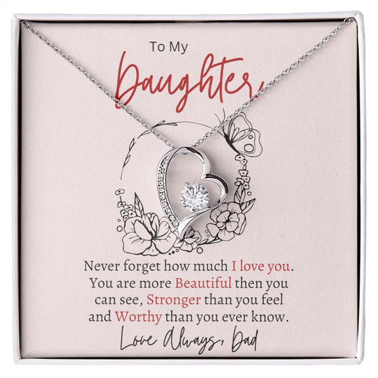 Never Forget How Much I Love You - Gift For Daughter