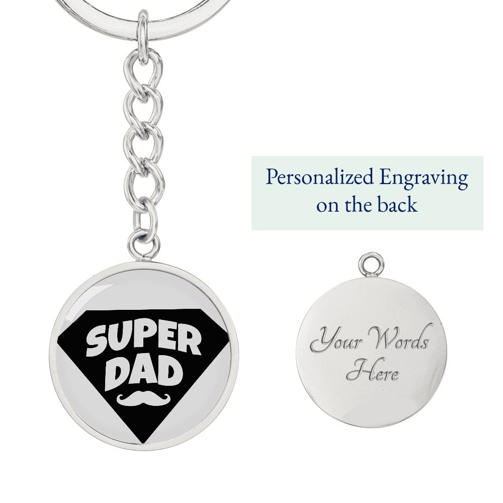 Super Dad Keychain - Gift For Father